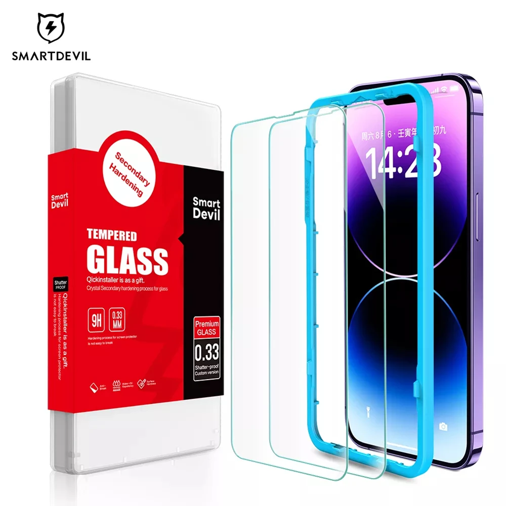 Smartdevil 2pcs Screen Protector For Iphone 11 12 13 Mini Pro Max