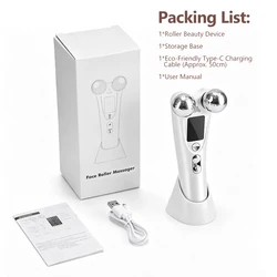 Rejuvenating Red Light Facial Massager with EMS & Vibration Settings (1PCS)