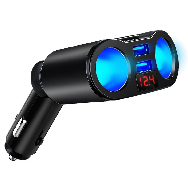 Niye 4.8A Dual USB Car Charger 2 Ports LCD Display 12-24V Cigarette Socket Lighter Fast Car Charger Power Adapter Car Styling auto usb charger Car Chargers