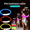 USB Rechargeable LED Fiber Optic Collar for Pets Luminous Anti-Lost Dog Accessory Outdoor Light Collar 3