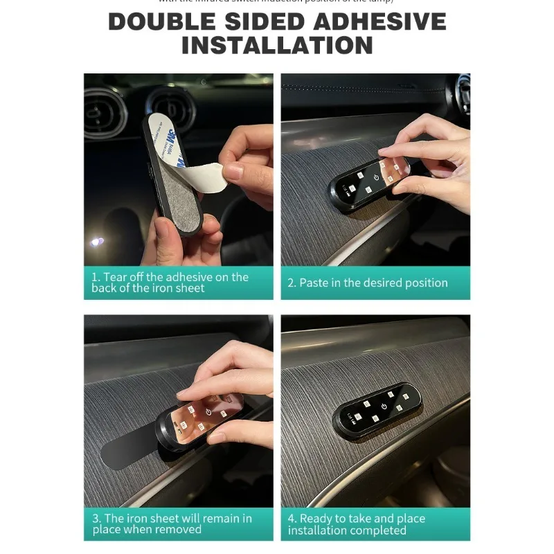 Car LED Warning Door Lighting Anti Collision Auto Atmosphere Light Car Door Induction Welcome Light Flashing Lamp USB Charging led light