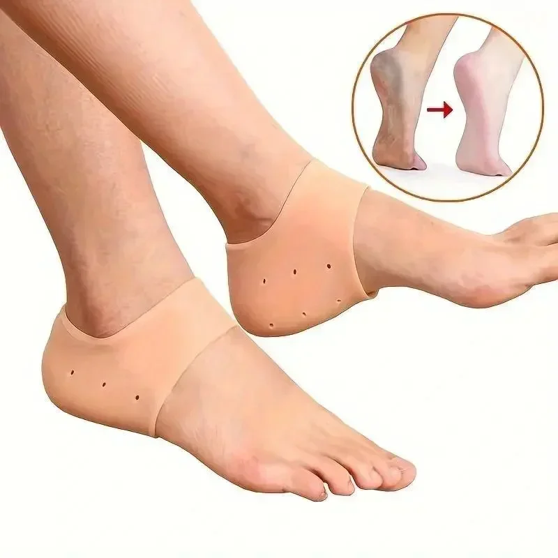 Silicone Rubber Gel Socks Anti Cracking Liner Heel Socks