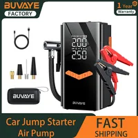 BUVAYE 4-IN-1 Car Jump Starter With 150PSI Tire Inflator Air Pump Portable Car Battery Booster Power Bank For 12V Gas/Diesel