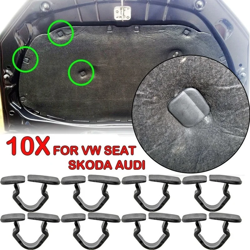 NSNGPAFACZ Motorhauben Clips 20 Stück - Für Ford Focus Kuga Fiesta