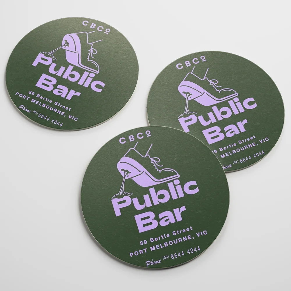 Personalised Beverage Drinking Round Coasters with Your Logo Name Photo