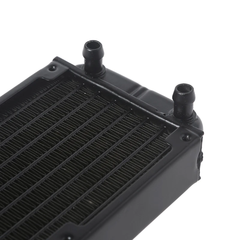 Computer Heat Exchanger G1/4 Thread 80x160mm PC Water Heat Exchanger Computer Aluminum Heat Radiator Sink for Computer Water Cooling System B0KA