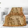 Map Of Tamriel - Elder Scrolls Iv Oblivion Blankets Flannel Super Soft Sofa Throw Blankets For Couch Bedding Throws Bedspread 6