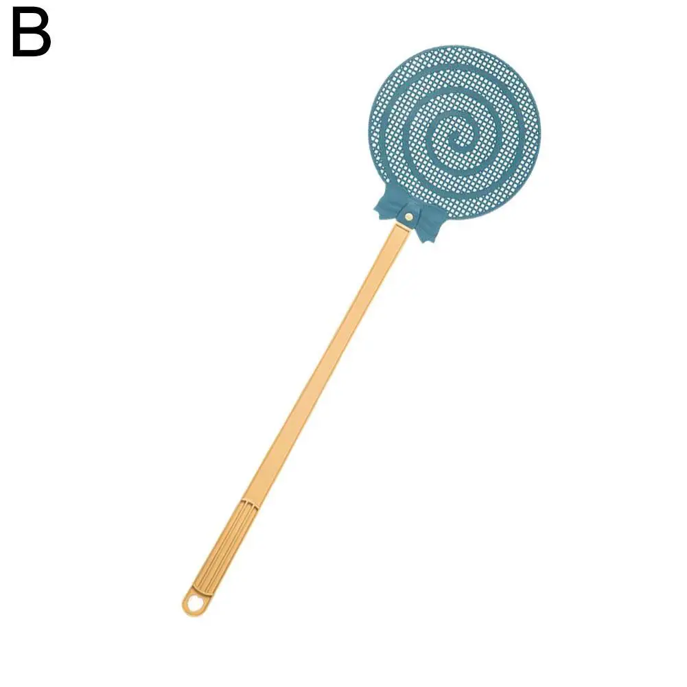 Long Handle Fly Swatter Pest Control Manual Plastic Swatter Color Solid Home Repellent Mosquito Fly Tool Restaurant V2w4