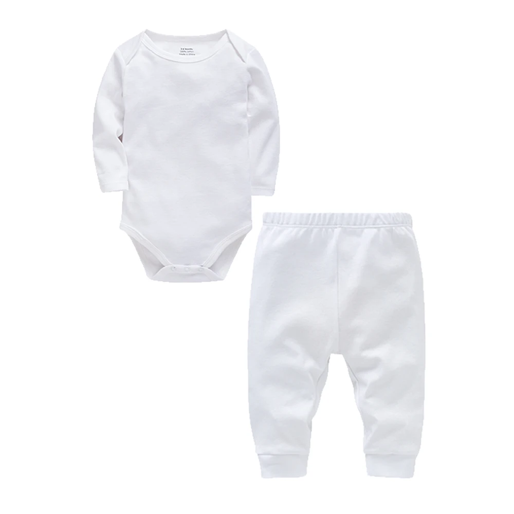 Plain Muslin Baby Romper Set 2