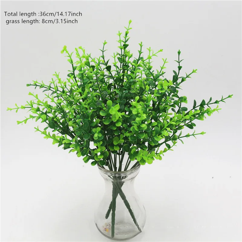 Artificial Greenery: Faux Persian Grass and Fern Decorative Accents