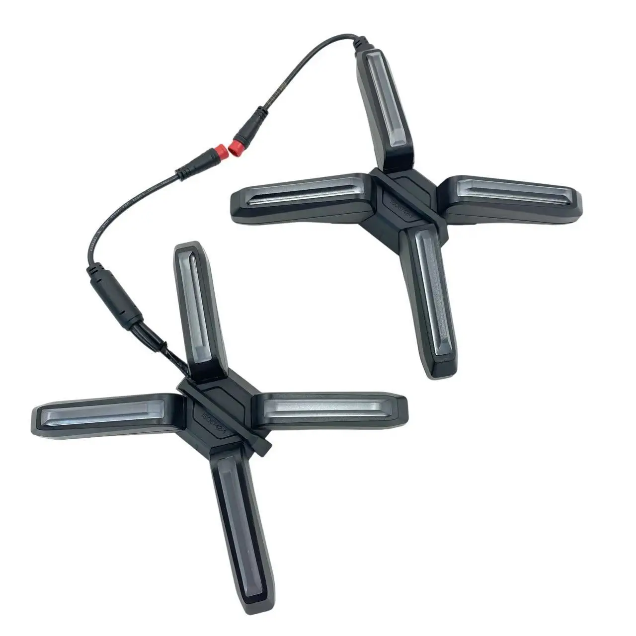 Lampe De Position De Type X Pour Scooter Compatible Avec Ninebot ZT3 PRO / ZT3 PROE Kickscooter Lampe Avant En Forme De X Phare Super Lumineux De Rechange Accessoires Originaux