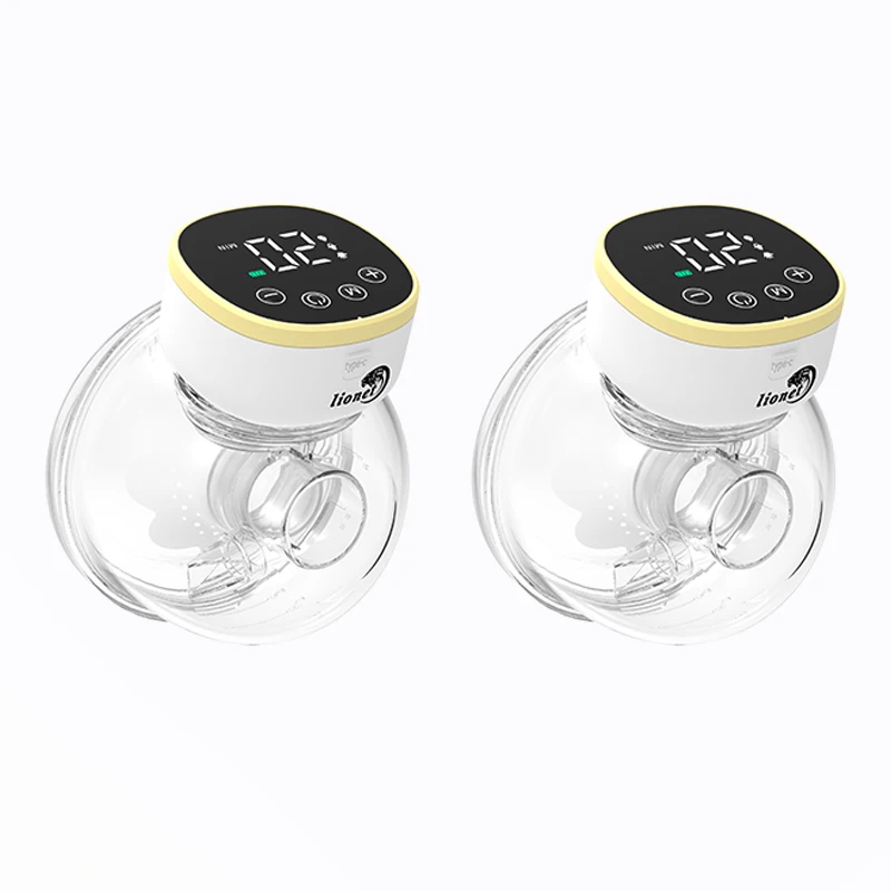 Wearable Hands Free Electric Breast Pump Silent Invisible Portable Milk Extractor 3 Modes Breastfeeding Milk Collector