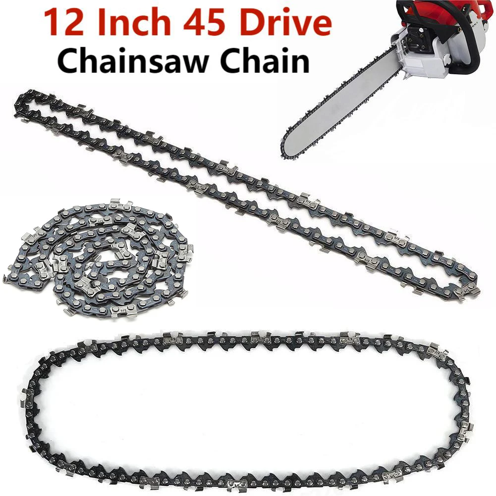 12 Inch Metal Chainsaw Chain 22 Teeth 45 Drive Replacement 3/8