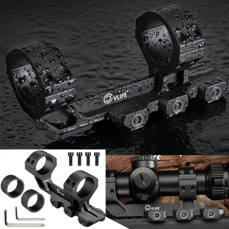 MidTen Scopes LG3002 30mm Cantilever Scope Mounts Offset Dual Ring One-Piece Lightweight Aluminum Hold Well Zero Torx Screws Sig
