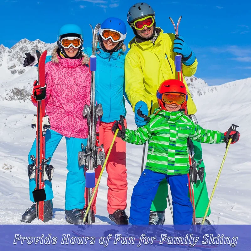 New 6-1PC Ski Straps Snowboard Straps Sled Fixing Belt Outdoor Portable Ski Boards Band Accessory Nylon Supplies Ski Fixing Tool 6