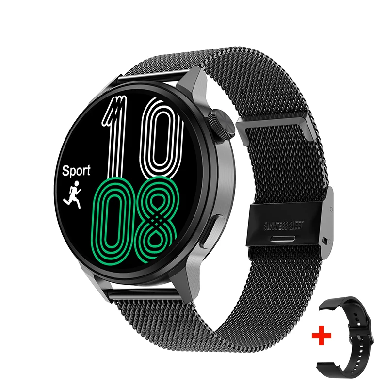New 390*390 HD Screen NFC Smart Watch Men Bluetooth Call Sport GPS Track Watch Custom Dial Heart Rate ECG PPG Smartwatch For Men 