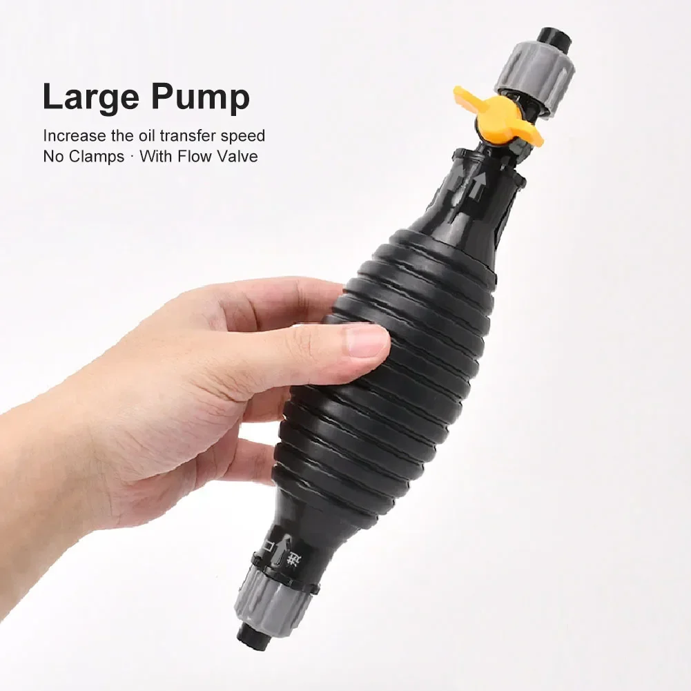 18mm Manual Fuel Pump oil syringe pump liquid transfer pump High Flow Car Motorcycle Hand Siphon Water Fish Tank Oil Gasoline Petrol Diesel Liquid Transfer Tool
