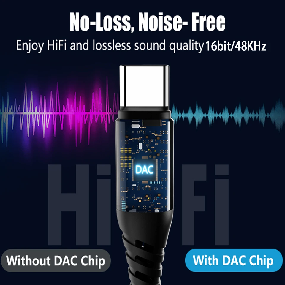 USB نوع C إلى 3.5 مللي متر Aux الصوت محول ، سماعة...