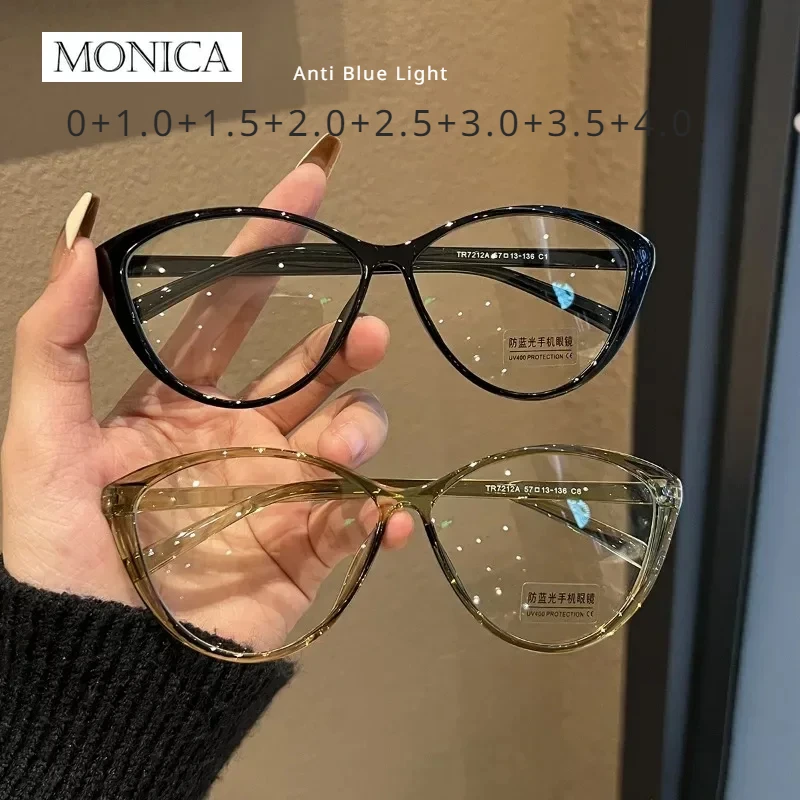 

Myopia Glasses Women Mens Glasses European and American Style Retro Cat Eye Reading Glasses-1.0 To -4.0 Eye Glasses 안경테