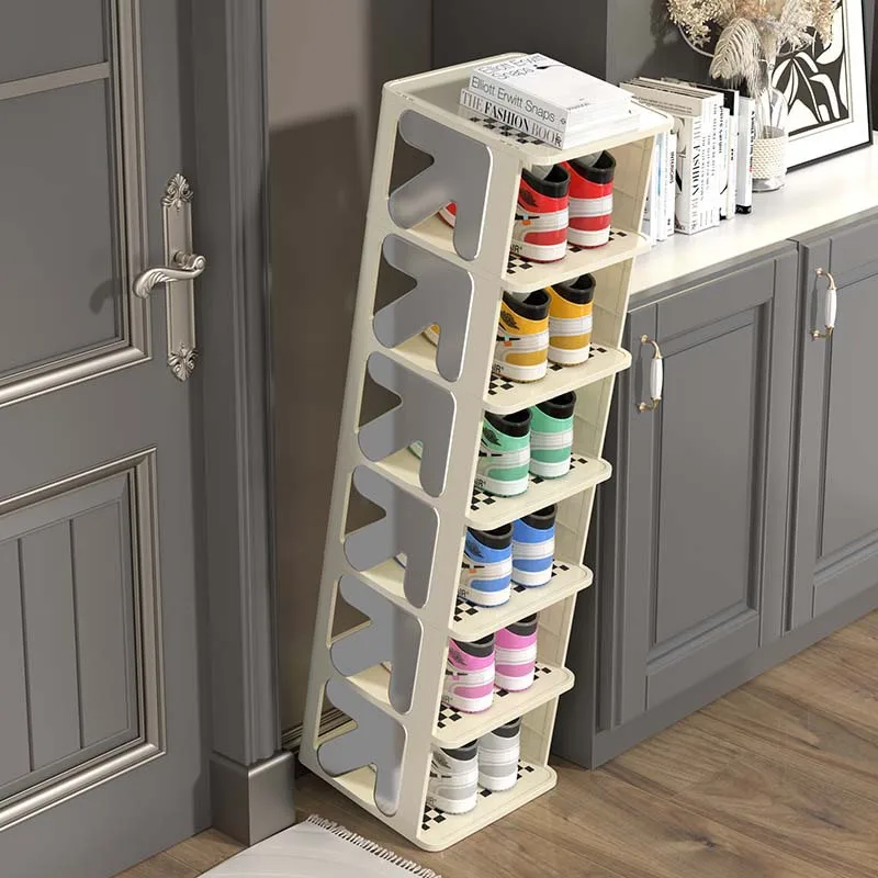 Mini Multi-Layer Simple Shoe Rack Living Room Sneakers Slippers High Heels  Storage Organizer Dormitory Stitched Shoe Cabinet - AliExpress