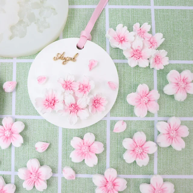 Cseresznye Szilikon Penész Cukor Csokoládé Kis Virág Diy Gutta Percha Aromaterápia Gipsz - Image 5