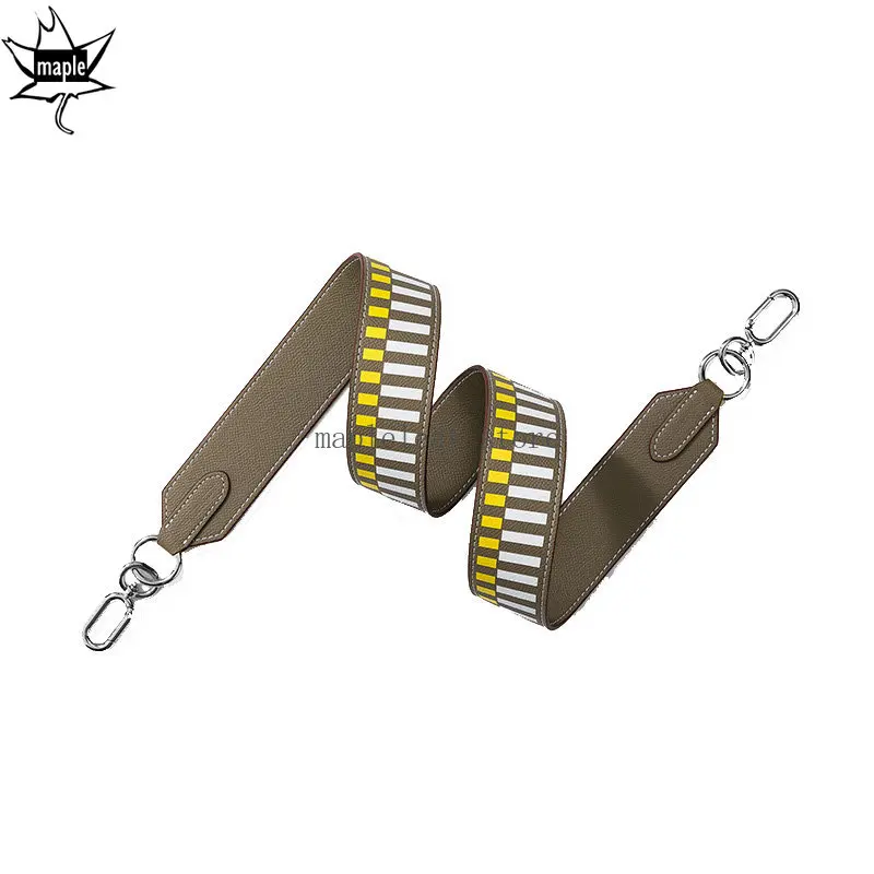 98cm Elephant Grey Long Shoulder Bag Strap Split Leather Luxury High Quality Gold Silver Buckle Replacement Women Bag Belt