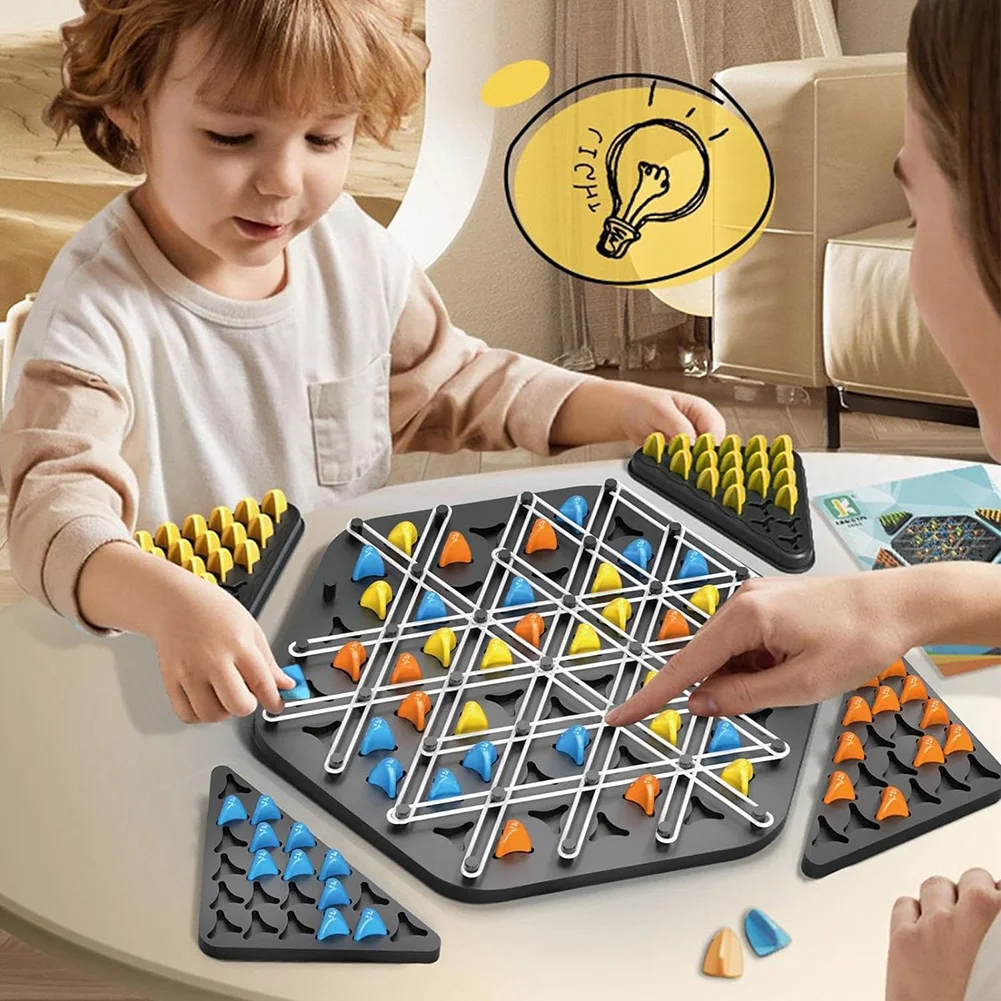ABS Triangle Chess Game Board for Family Party