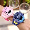 Mini Watch Remote Control 10 M  Car Toy Kid 2.4G Alloy RC Car With light Cartoon Portable USB Charging Children's Birthday Gift 1