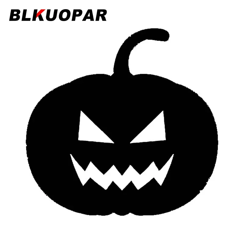 

BLKUOPAR, страшные силуэты тыквы, искусственный материал, наклейка на лобовое стекло, водонепроницаемый холодильник, солнцезащитный крем, пользовательский принт