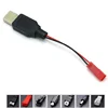 RC USB Charging 3.7V Lithium Battery Charger JST /SM / futaba Plug Cable USB to  for 3Rc Drone Quadcopte 3