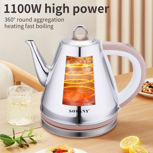 Speed boil water electric kettle, 1.5 Liter for preparations and