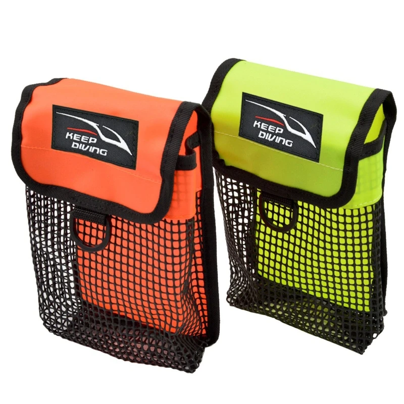 Scuba Diving Signal Tub Reel Snap Buoy Storage Mesh Bag Underwater Gear Equipment Holder Carry Pouch Outdoor Diving Bag diving storage bag diving mesh bag scuba diving equipment