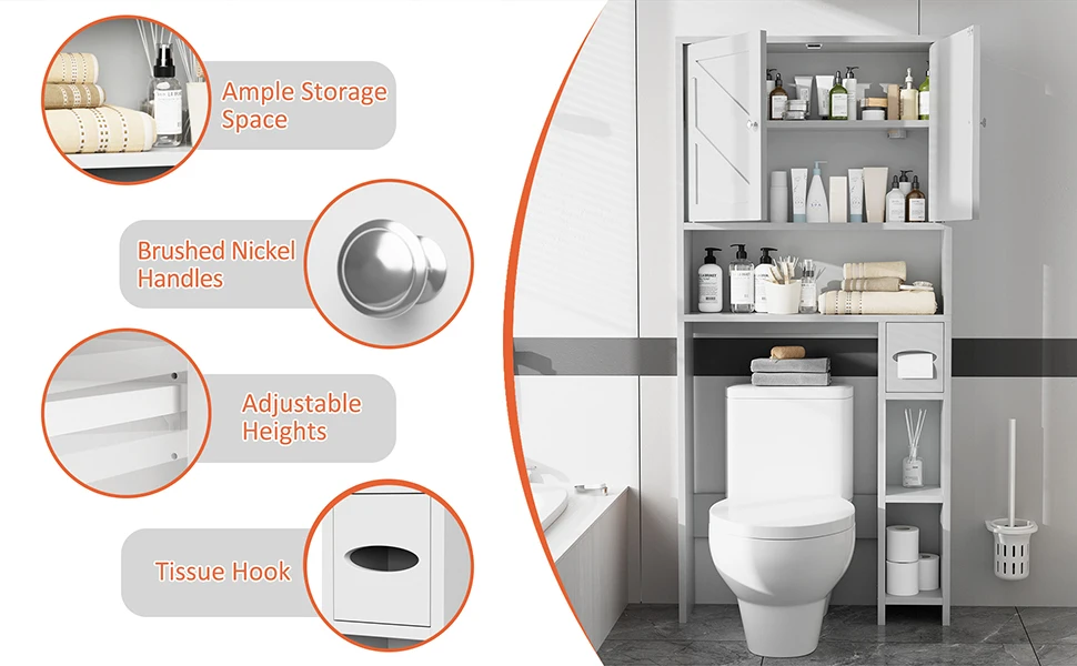 over the toilet storage cabinet