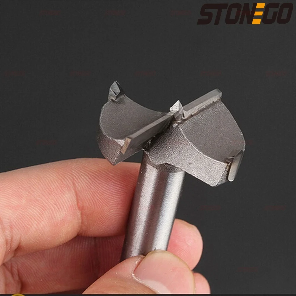 STONETO 카바이드 오거 막힘 톱 절단 도구, 목공 구멍 오프너 드릴 비트, 원형 힌지, 나무 문 펀칭, 1 개