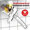 Repair tool bathroom wrench adjustable large opening wrench kitchen bathroom pipe wrench manual tool power port wrench 1