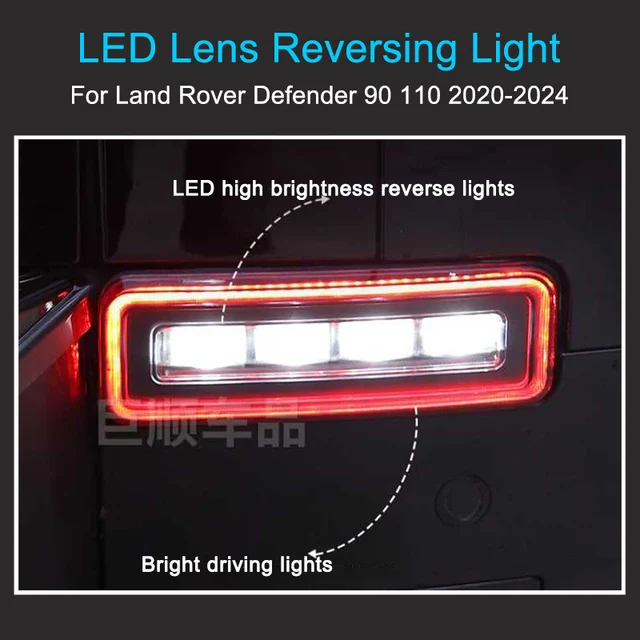 LED Reversing Light for Land Rover Defender 90 110 Reversing Lights Dynamic Turning Signal Easy installation without decoding 6