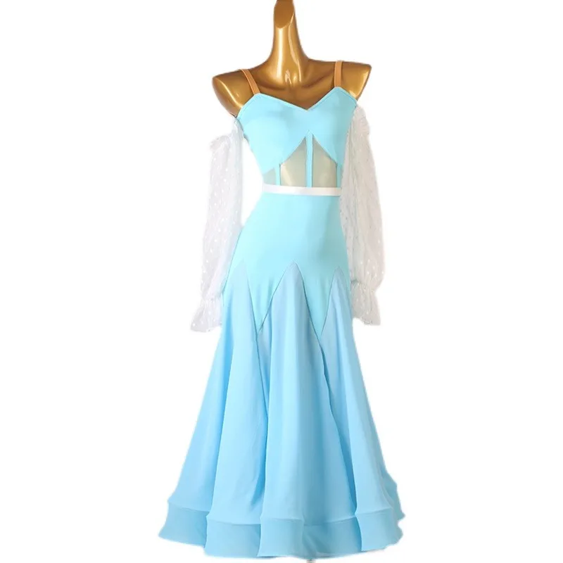 Girl Dance Costume Women's Dance Dresses Waltz Competition Standard Modern Performance