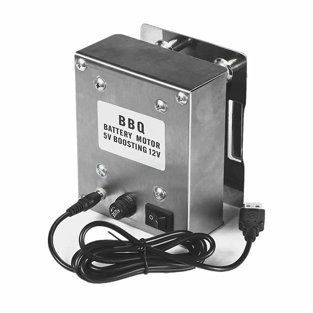 30KGS BBQ Motor USB Electric Rotisserie Rotating Motor Grill Barbecue Spit Metal Rotisserie Motor Moteur Tournebroche 5V to 12V 3