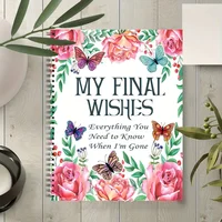 Daily Planner Notepad My Final Wishes End of Life Planner Journal Notebook Everything You Need to Know When I'm Gone Last Wishes 2