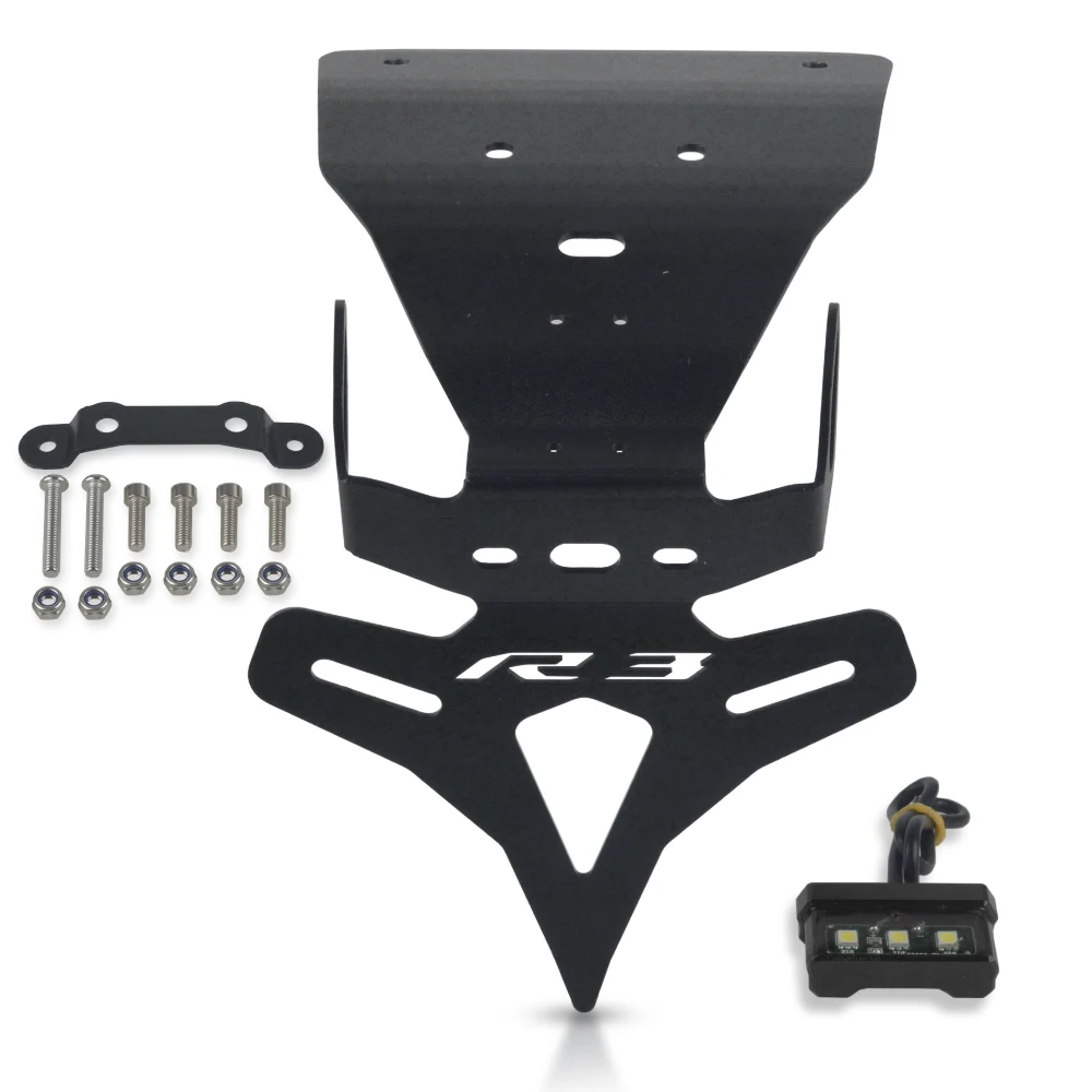 

License Number Frame Holder Plate Bracket Tail Tidy Fender For Yamaha YZF-R3 YZF R3 YZF-R25 MT-03 2015 2016 2017 2018 2019-2023
