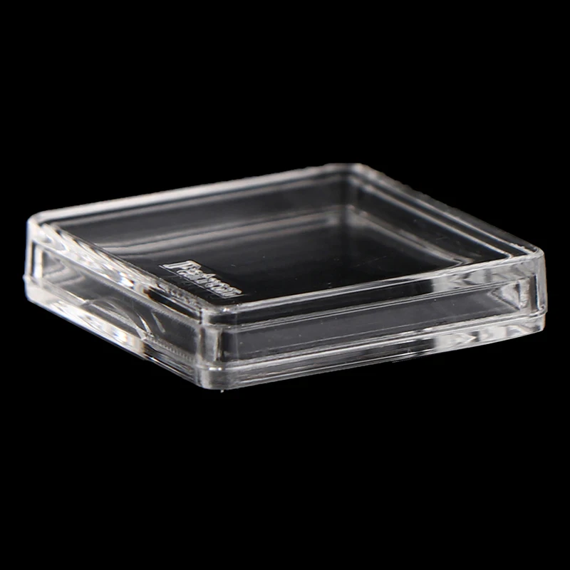 사각형 투명 플라스틱 보호 용기 케이스, 토큰 보드 게임 홀더 박스, 카드 컬렉션, 10 개