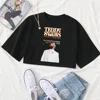 Teddy Swims Tour 2025 Shirt Women O-Neck Short Sleeves Crop Tops T-shirt Fans Gift Tops 1