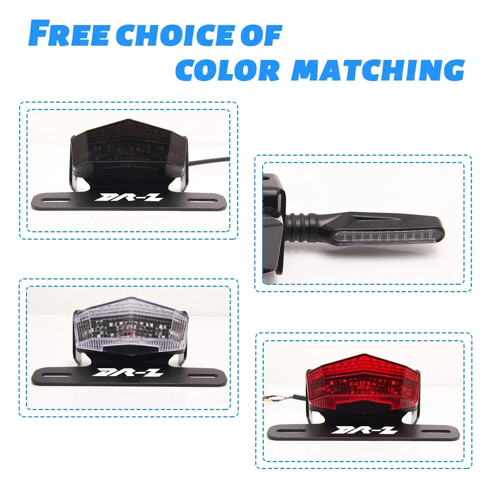 License Plate Holder Fender Eliminator Rear Tail Tidy LED Brake Lights and Turn Signals For Suzuki DRZ400S DRZ400SM DRZ400E