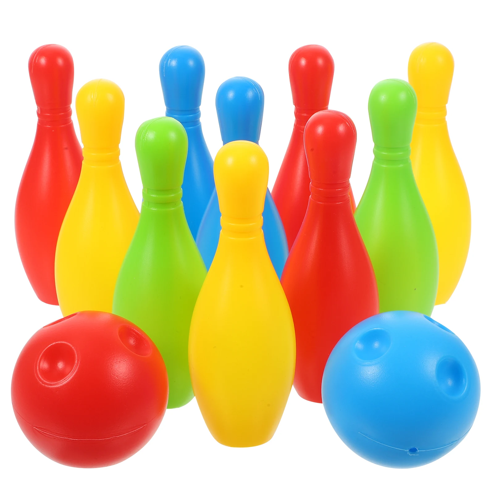 Children Bowling Toys Bowling Toy Mini Game Props For Indoor Outdoor Sports (Bottles Of 11 Cm High) random color 1 Set