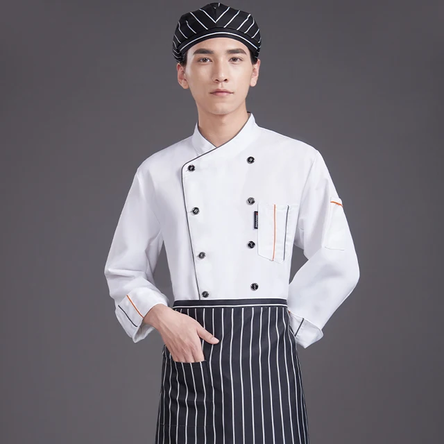 White Female Chef Uniform Restaurant Kitchen Jacket Bakery Kitchen