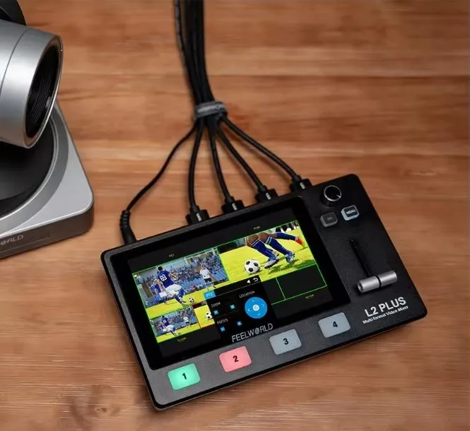 FEELWORLD L2 PLUS Multi Camera Video Mixer Switcher 5.5