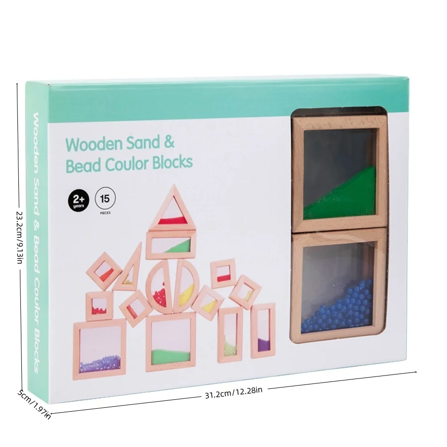 Rainbow Acrylic/Wooden Building Blocks 2
