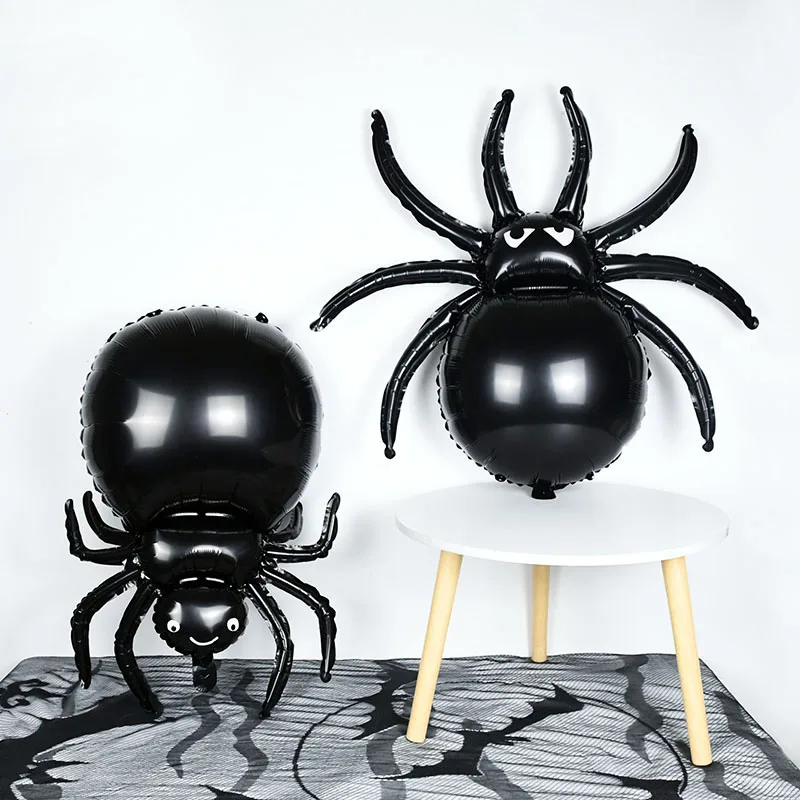 

Halloween Black Spider Aluminum Foil Balloons Happy Helloween Party Decoration Kids Gifts Toys Horror Props Ballon Globos