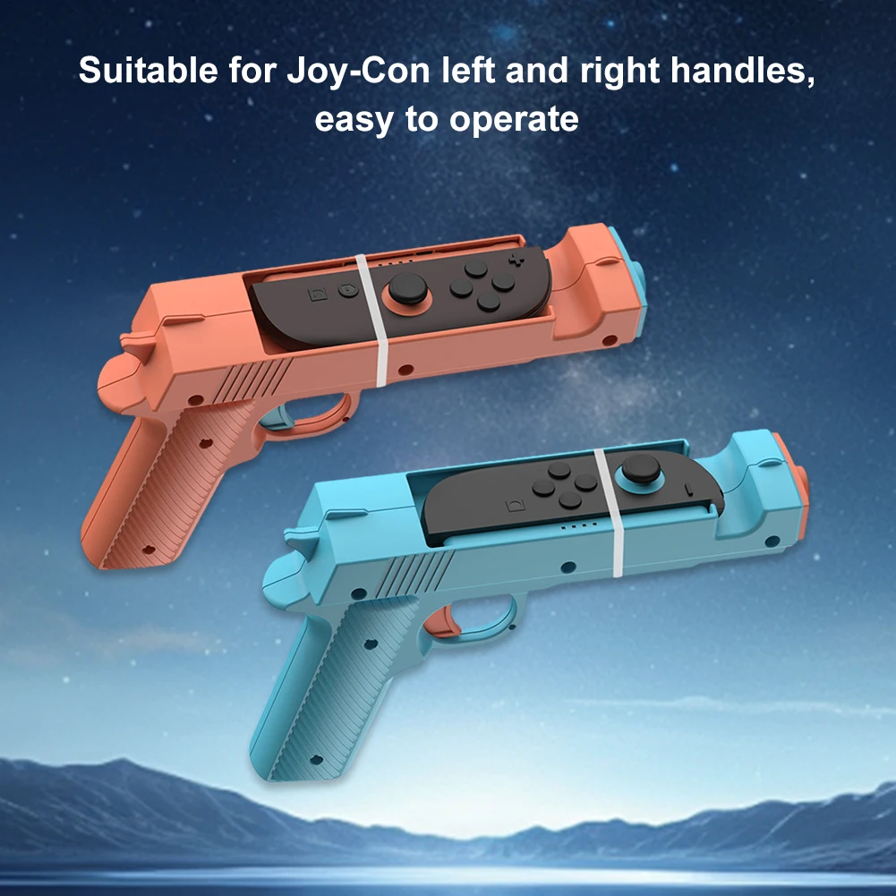 Shooting Game Gun Controller for Switch 2 Joy-Con Game Gun ABS Shooting Gunstock Grip Game Gun Shape Handgrip Game Accessories