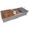 Silver kitchen sink 45-inch Workstation Ledge Kitchen Sink Undermount 16 Gauge Stainless Steel kitchen  sink  stainless 3